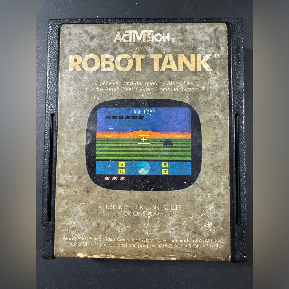 Vintage 1983 ROBOT TANK Atari 2600 Game Cartridge Only